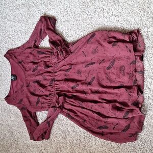 Harry Potter themed red dress